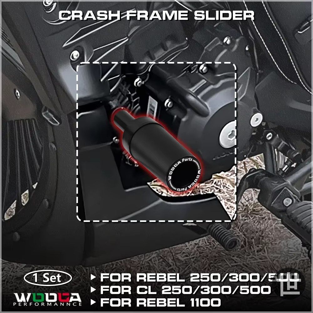 フレームスライダー ホンダ レブル 250 300 500 CL500 CMX250 CMX500 クラッシュパッドプロテクター 転倒 エンジンガード レブル250 CL250 8,193円