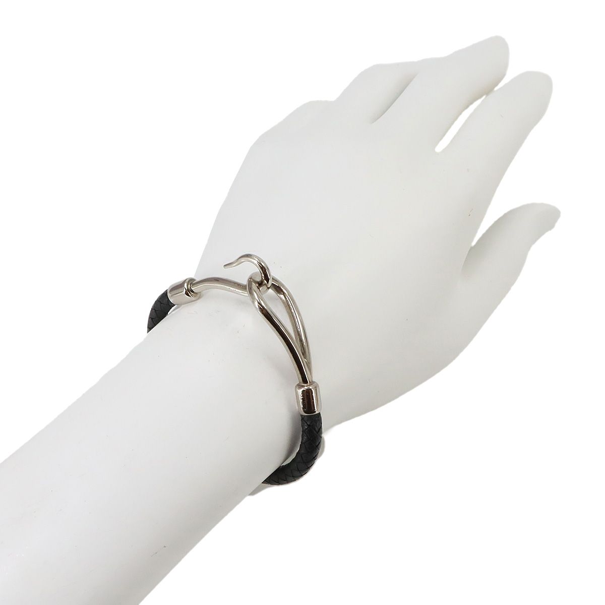 新品同様 エルメス HERMES ジャンボ H アッシュ ブレスレット レザー