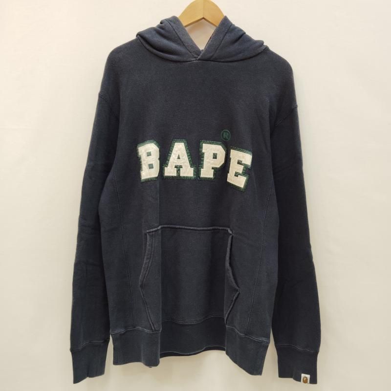 初期タグ A BATHING APE BAPE プルオーバーM90's アベイシングエイプ 90s プルオーバー パーカー ロゴ 初期タグ 白タグ