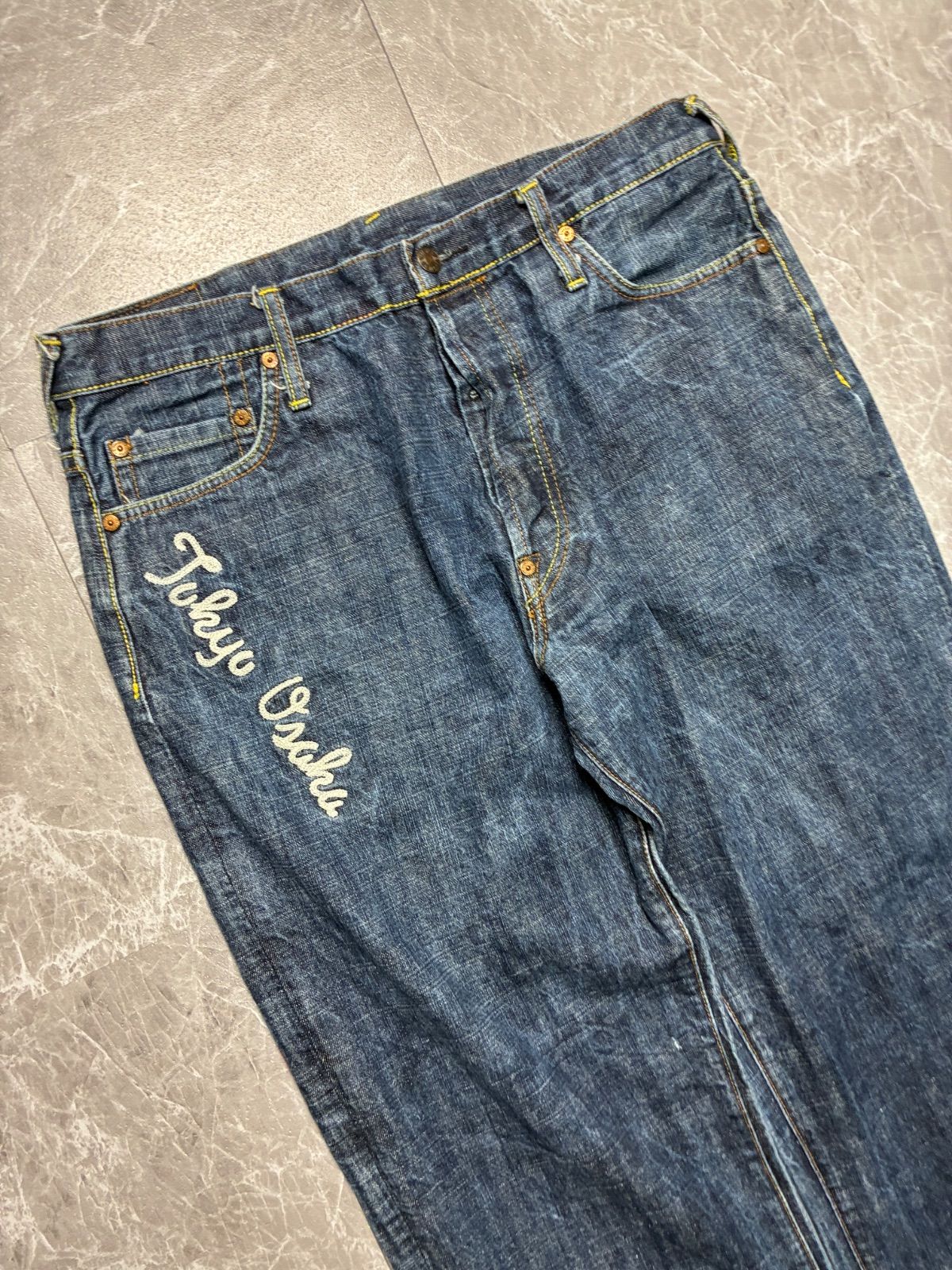 evisu エビスジーンズ W36 セルビッチ 赤耳 ボタンフライ カモメ 