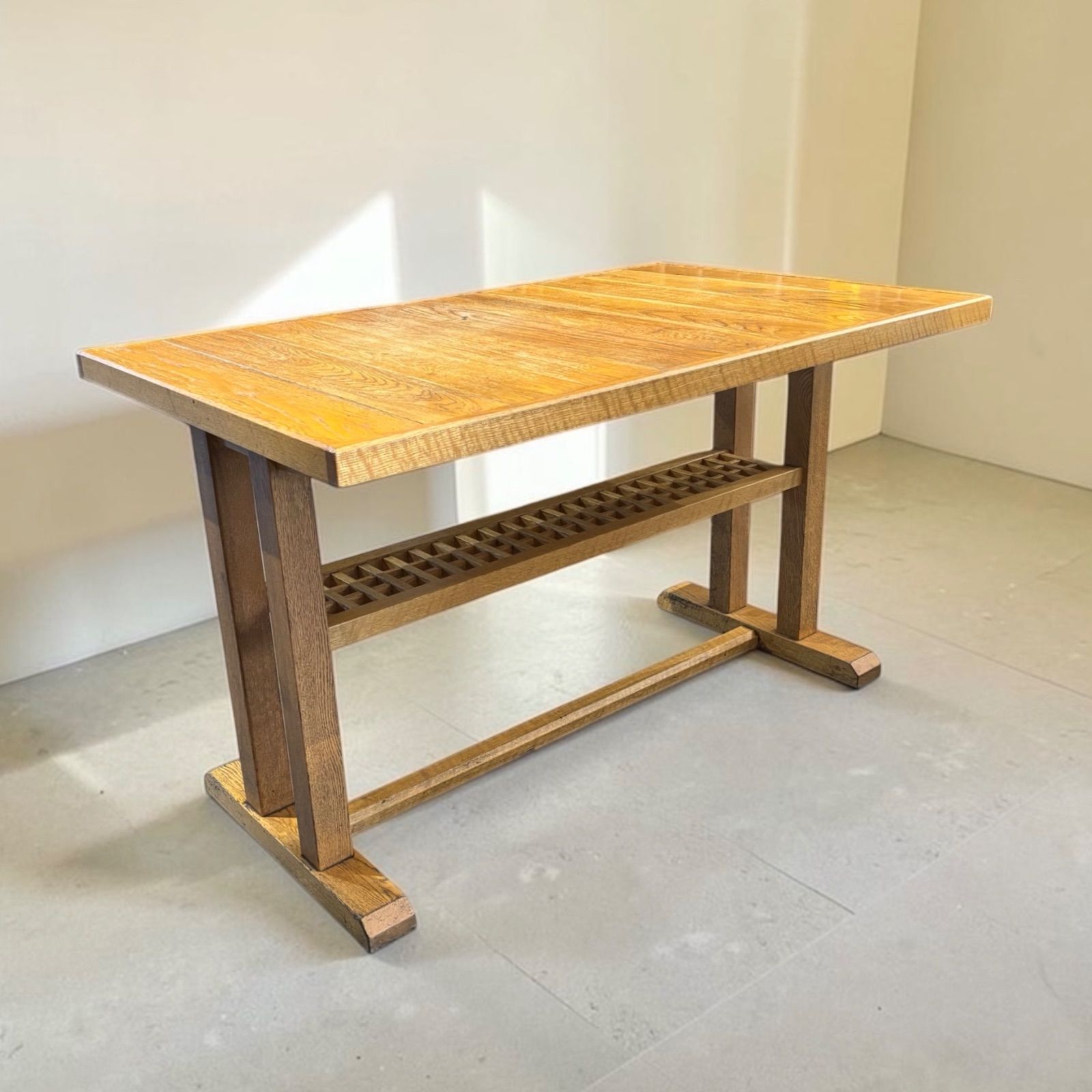 アンティーク調 ダイニングテーブル 木目調 テーブル 天然 ナチュラル 自然 カントリー 作業台 家具 インテリア アンティーク
