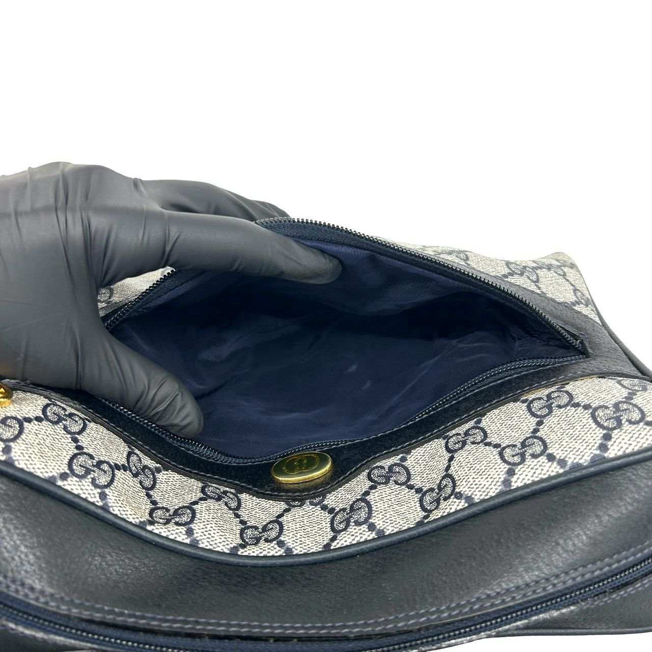 極 美品 GUCCI グッチ シェリーライン GG 柄 レザー 本革 ショルダー