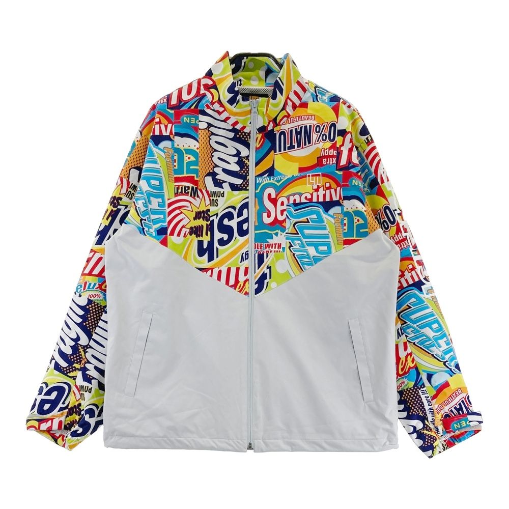 サイズ：LL LOUD MOUTH ラウドマウス 透湿防水 ウインドブレーカー ジャケット バブルズ柄 グレー系 [240101796719] ゴルフウェア メンズ ストスト