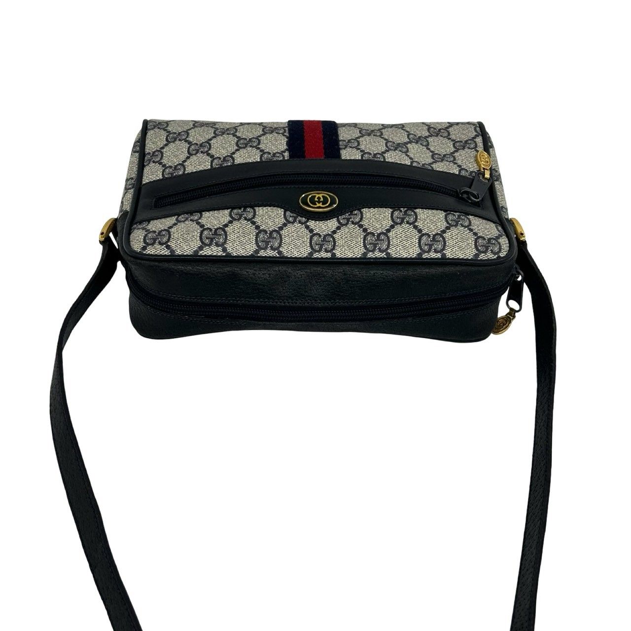 極 美品 GUCCI グッチ シェリーライン GG 柄 レザー 本革 ショルダー
