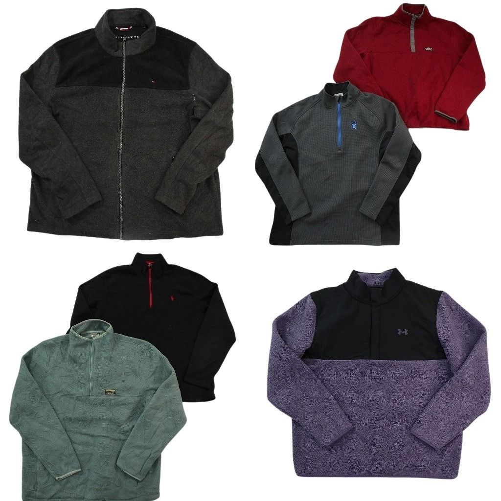 古着卸 まとめ売り ブランドMIX フリース 6枚セット ( メンズ 2XL