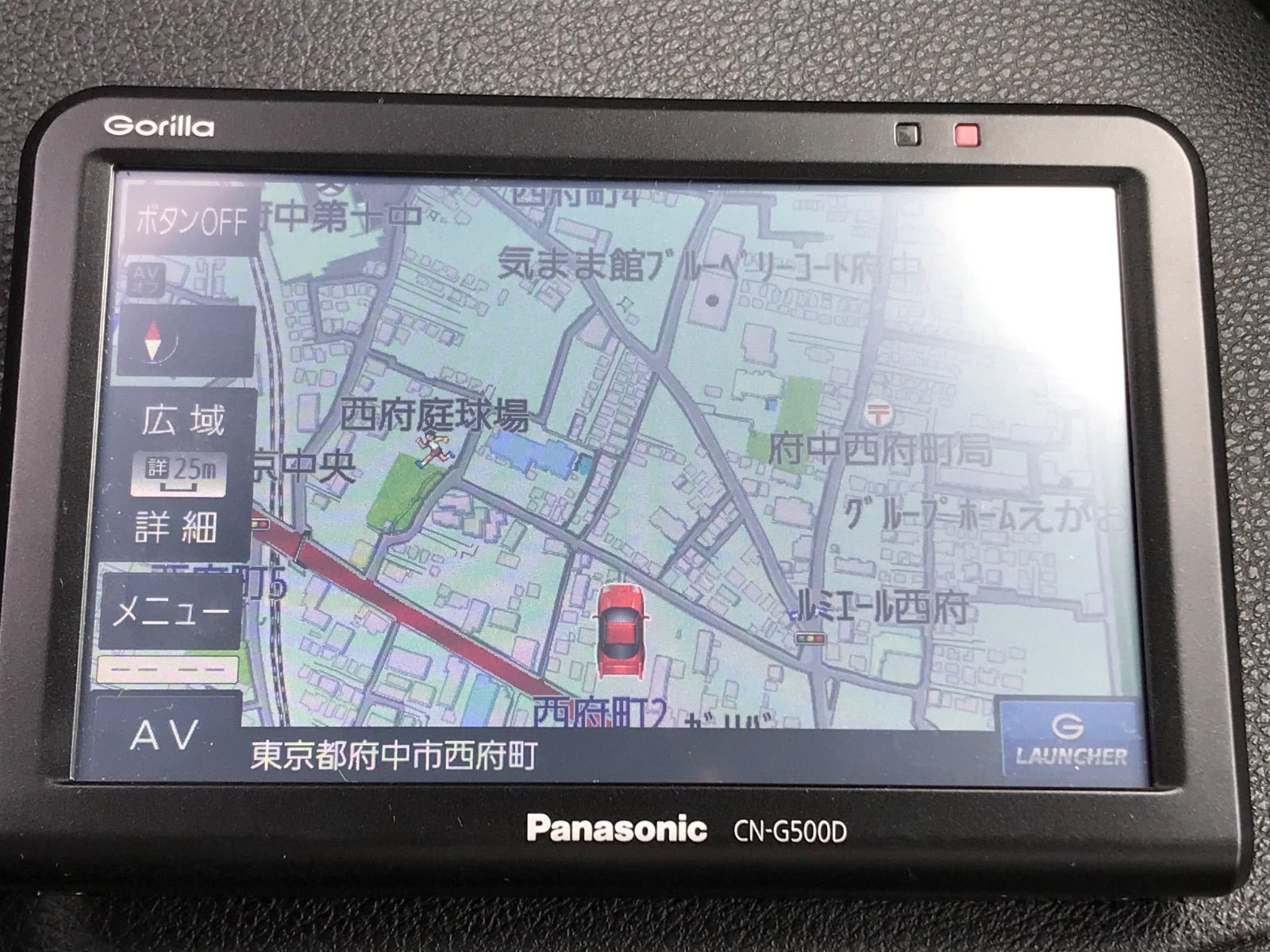 Panasonic Gorilla CN-G500D ポータブルナビ 5型 GPS 元箱付【中古