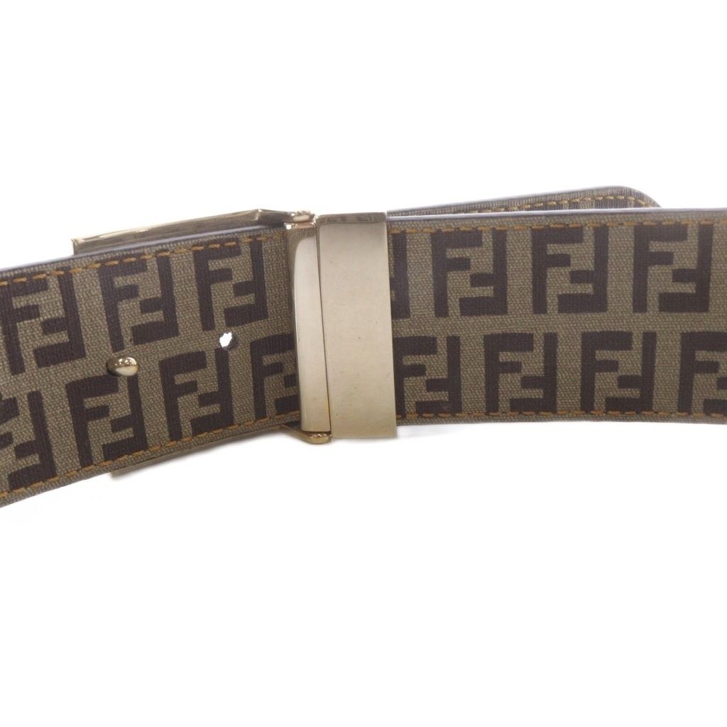 フェンディ FENDI ズッカ柄 ベルト 総柄 茶色 ブラウン - メルカリ