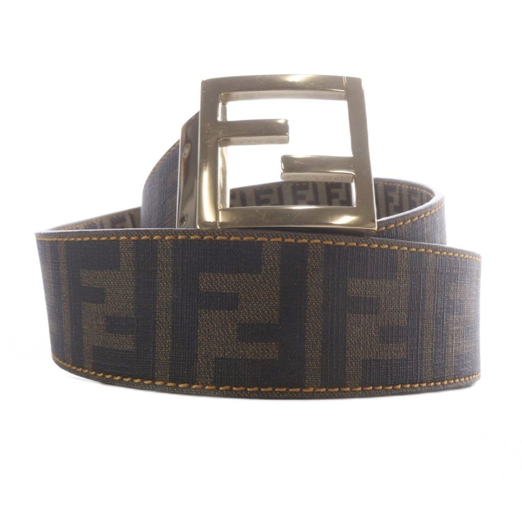 フェンディ FENDI ズッカ柄 ベルト 総柄 茶色 ブラウン - メルカリ