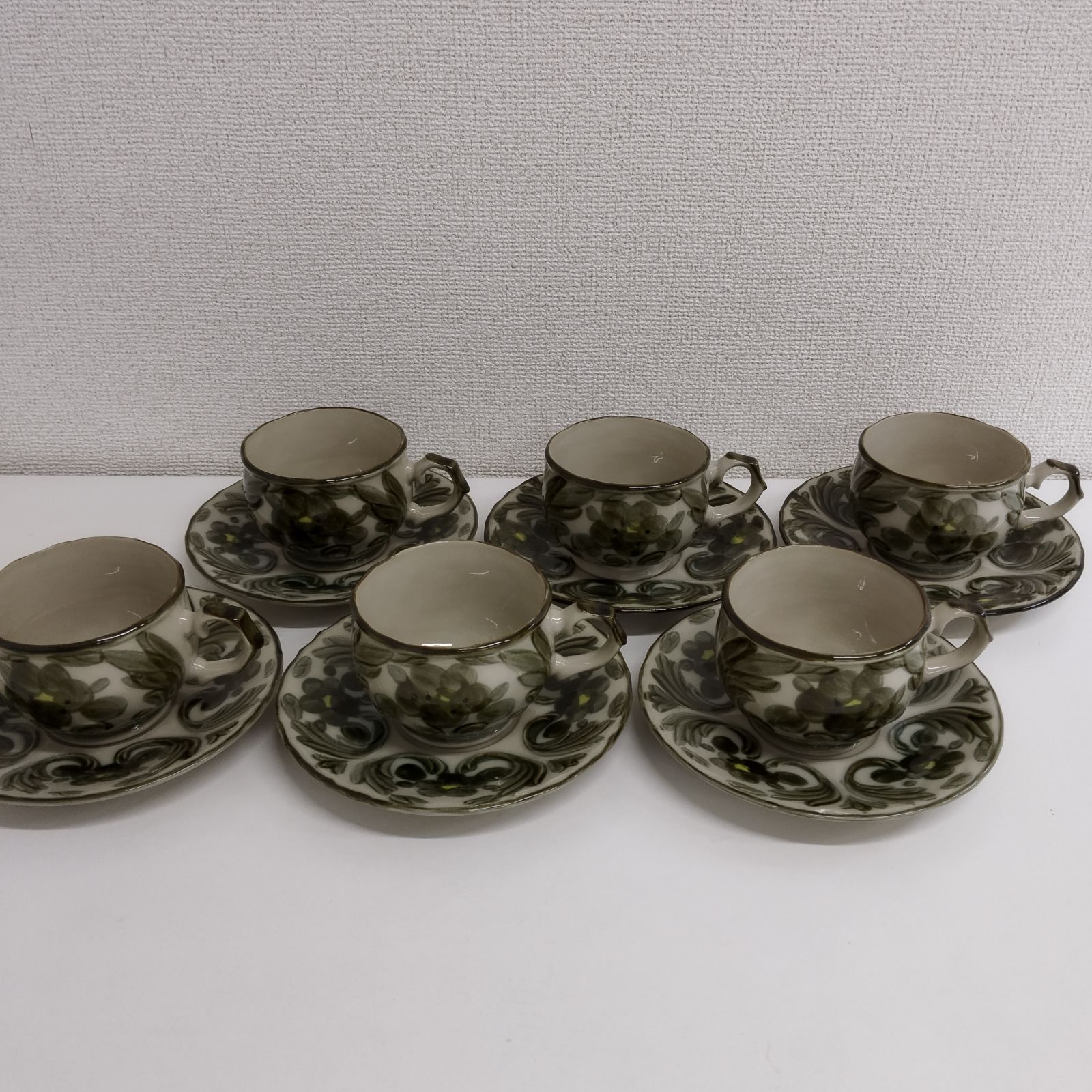 6客セット】美濃焼 ミノヤキ ヤマト陶器 カップ&ソーサー コーヒー