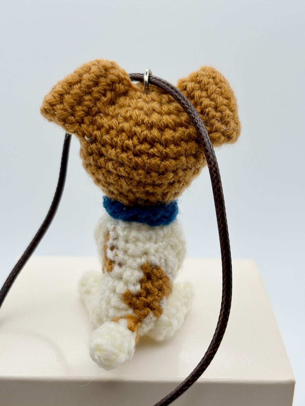 ジャックラッセルテリア あみぐるみ バッグチャーム ハンドメイド 犬