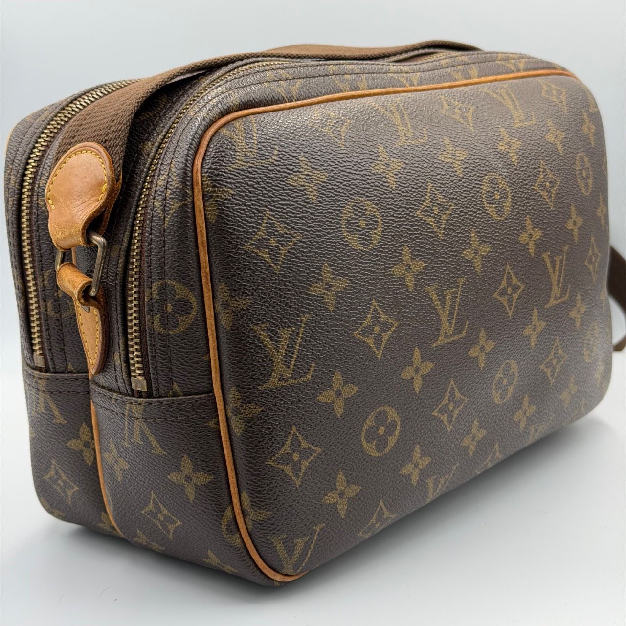 LOUIS VUITTON モノグラム リポーターPM ショルダーバッグ ブラウン