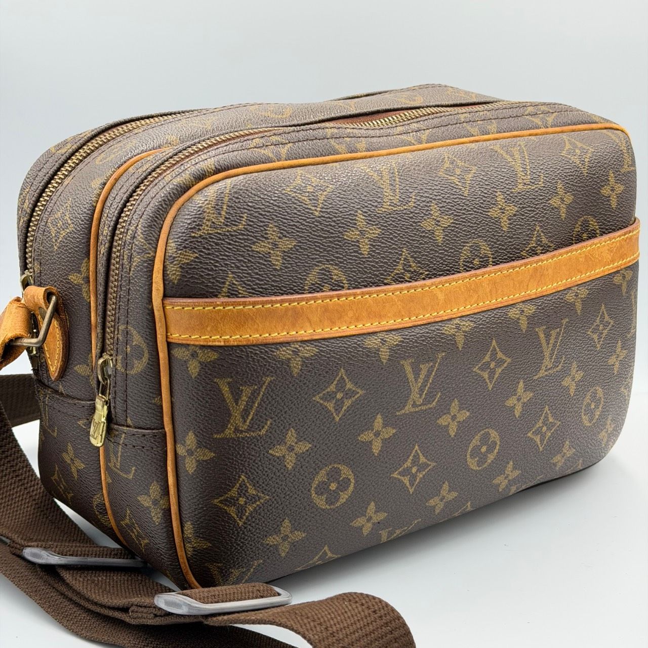 LOUIS VUITTON モノグラム リポーターPM ショルダーバッグ ブラウン