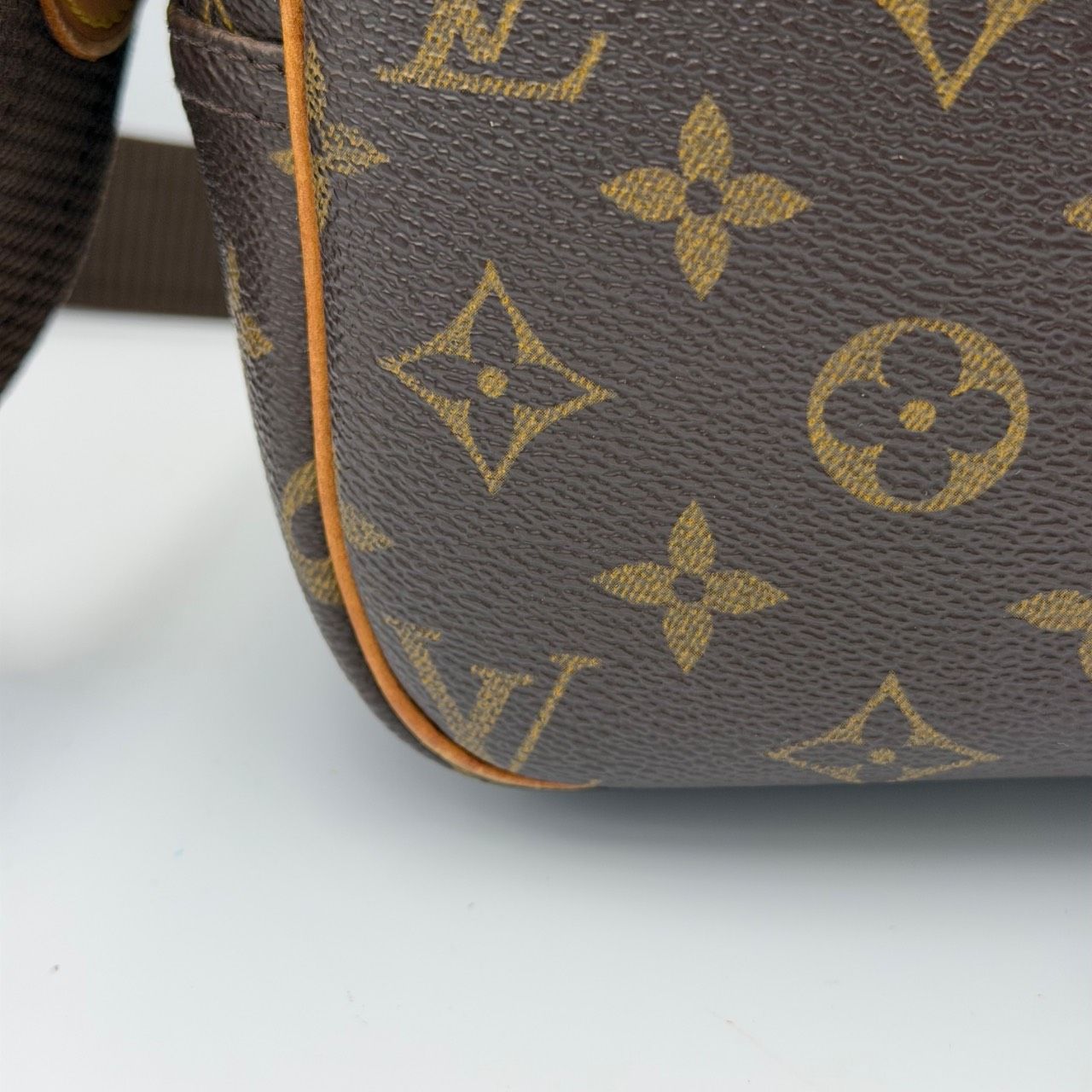 LOUIS VUITTON モノグラム リポーターPM ショルダーバッグ ブラウン 