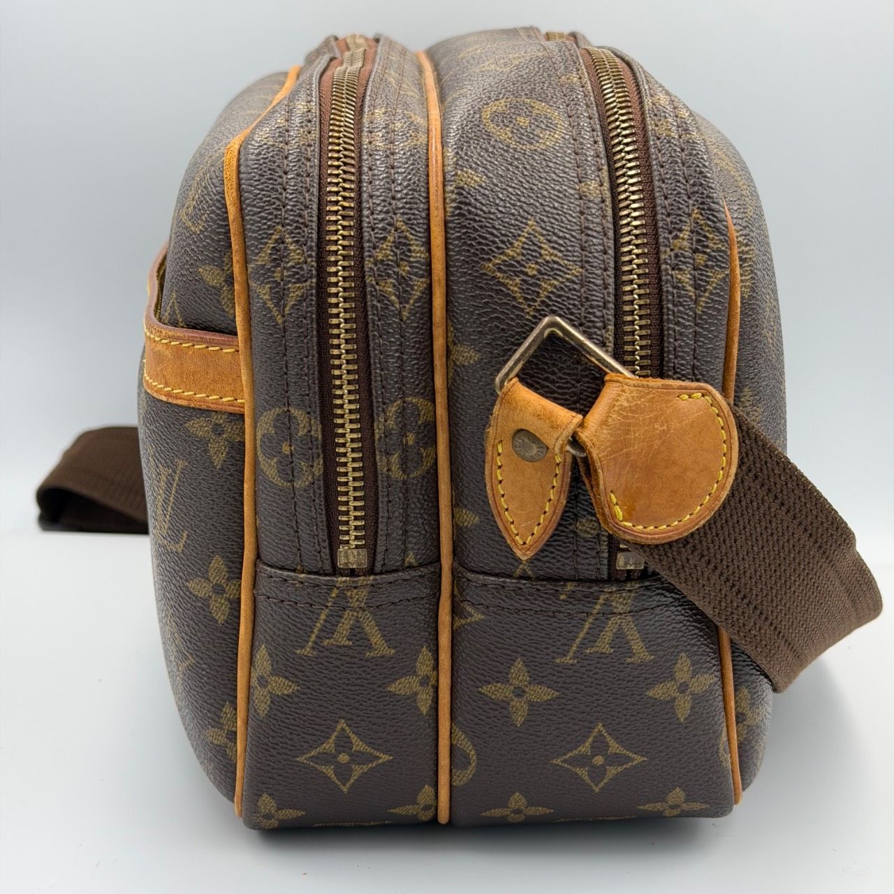 LOUIS VUITTON モノグラム リポーター LOUIS VUITTON モノグラム リポーターPM ショルダーバッグ ブラウン