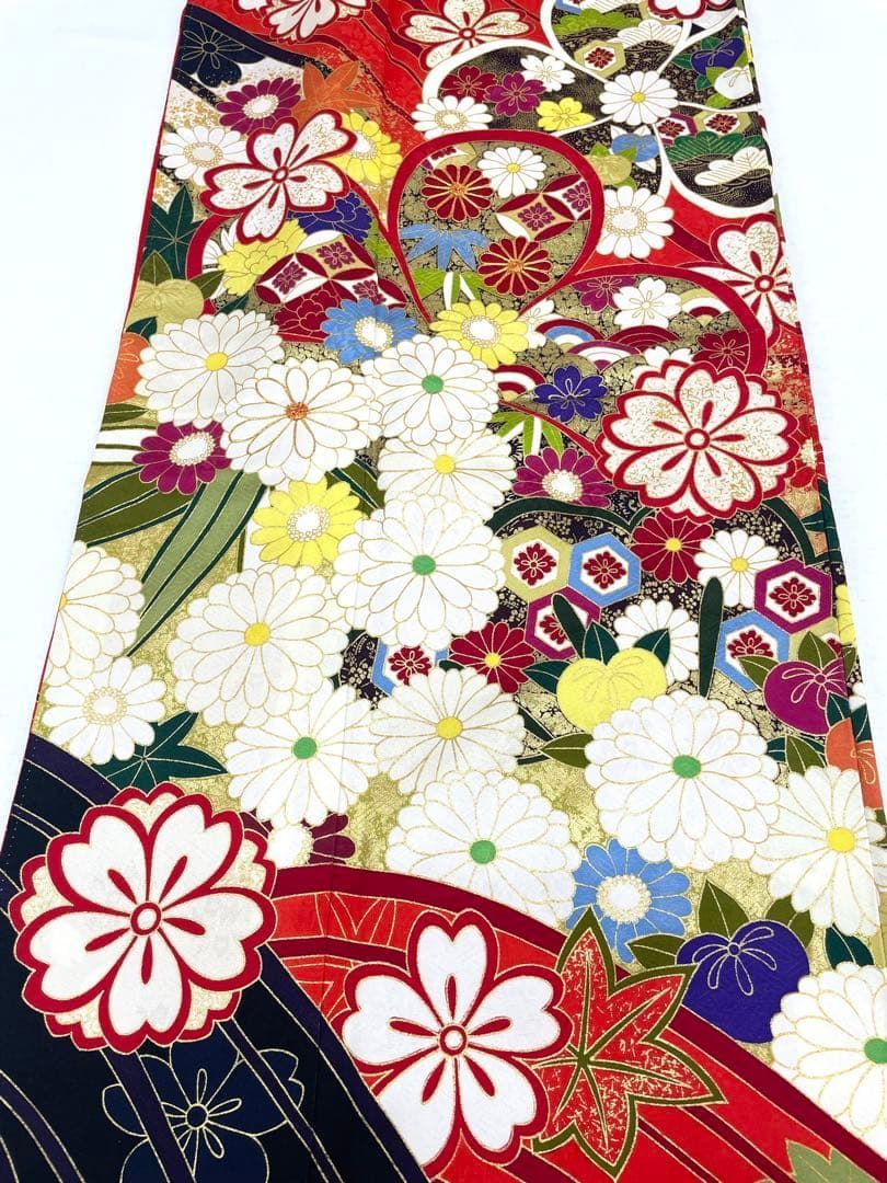 振袖 金駒 金彩 紋意匠 身丈162cm 撥水加工済 MO3972 - メルカリ