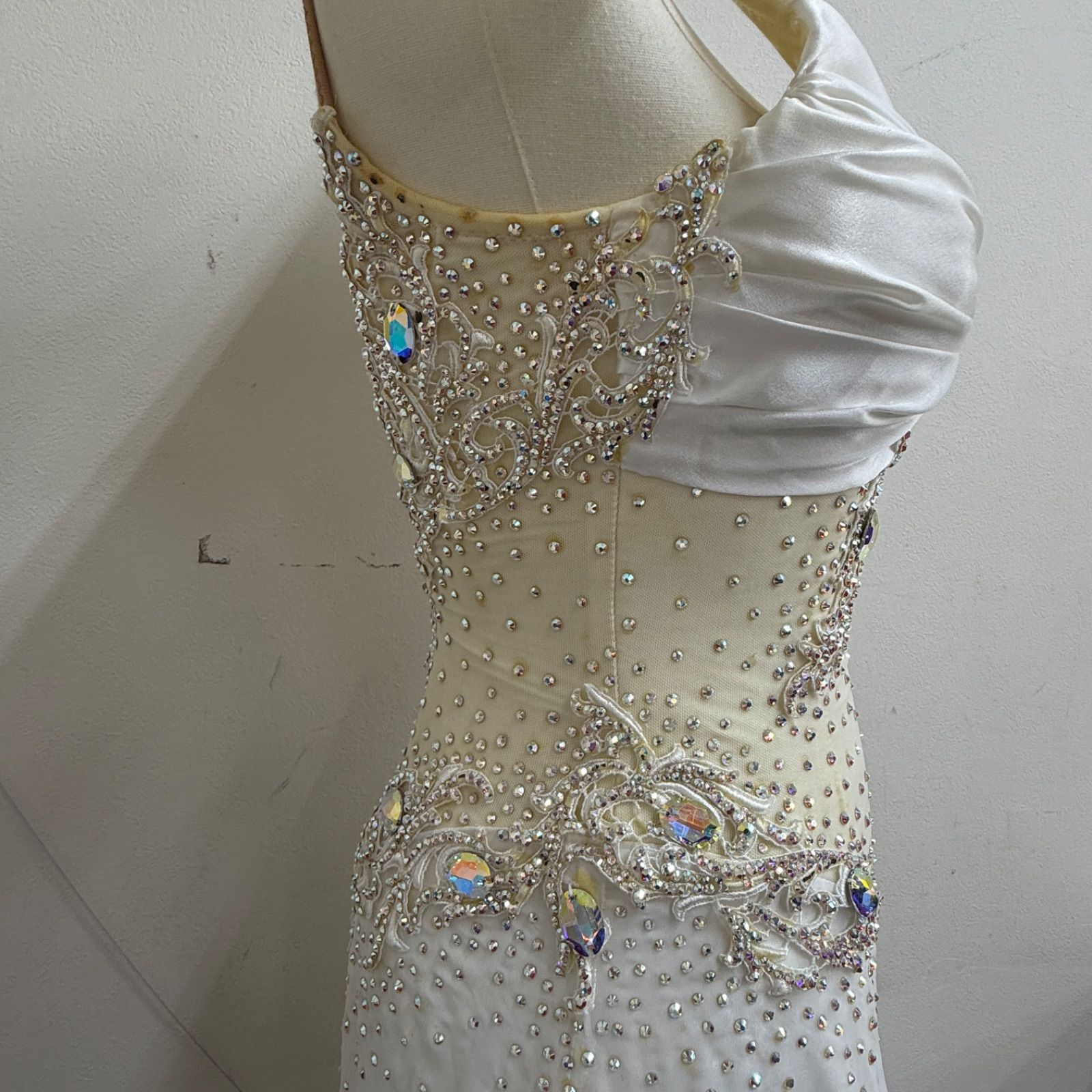 ATELIER HIROKO YAMAGUCHI】社交ダンス衣装 ドレス ワンピース 白