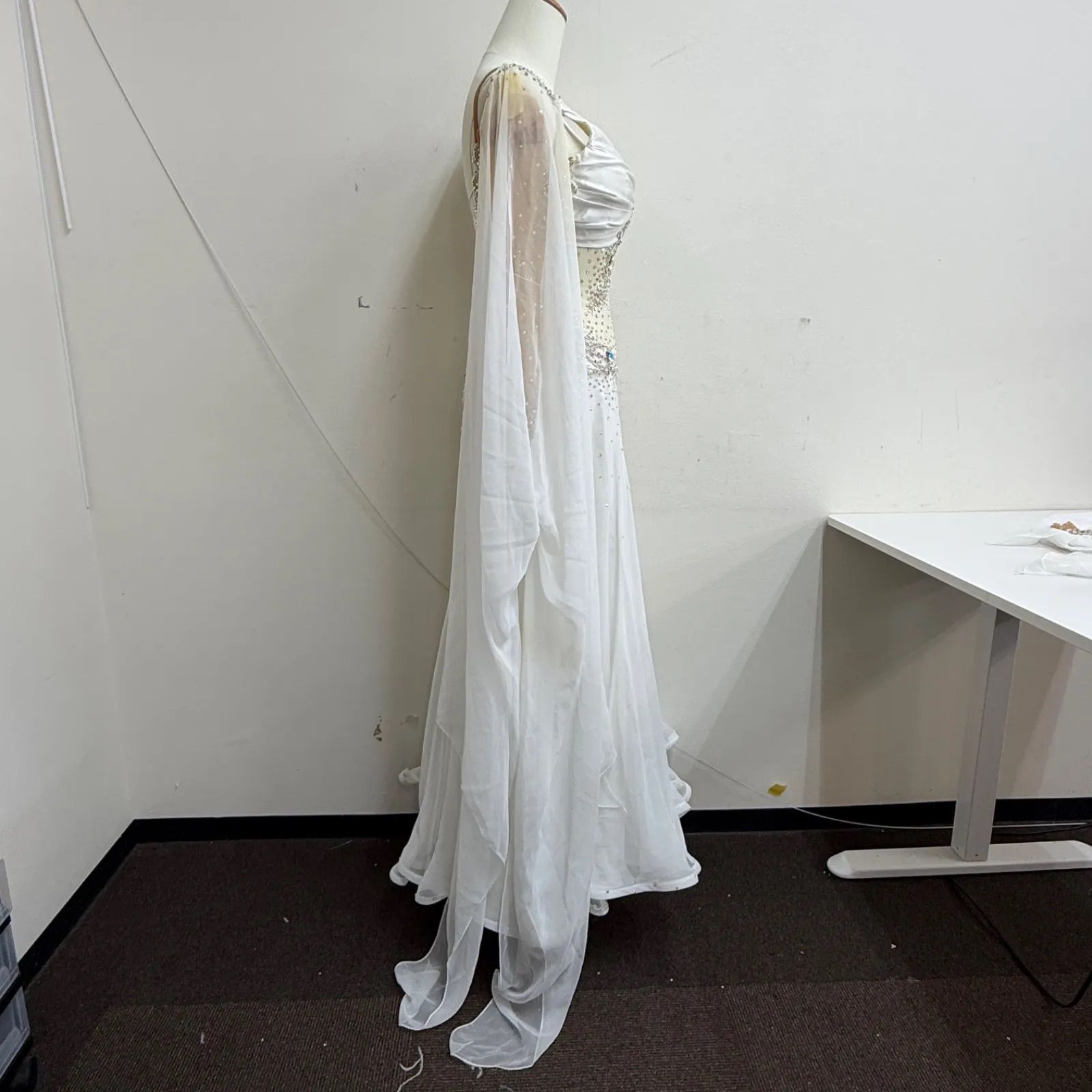ATELIER HIROKO YAMAGUCHI】社交ダンス衣装 ドレス ワンピース 白