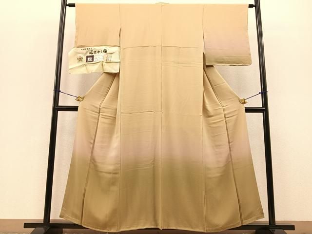 平和屋着物□本場奄美大島 泥ぼかし染 奄美伝統染色家 赤塚次男 訪問着