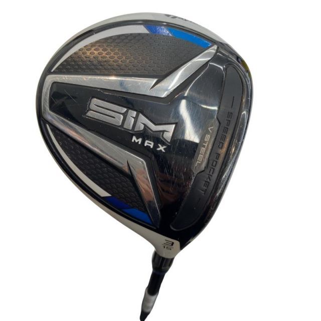 【中古】 テーラーメイド SIM MAX 3W フェアウェイウッド FW リシャフト (フレックスその他) メンズ 男性用 右利き 右用 Cランク ゴルフクラブ