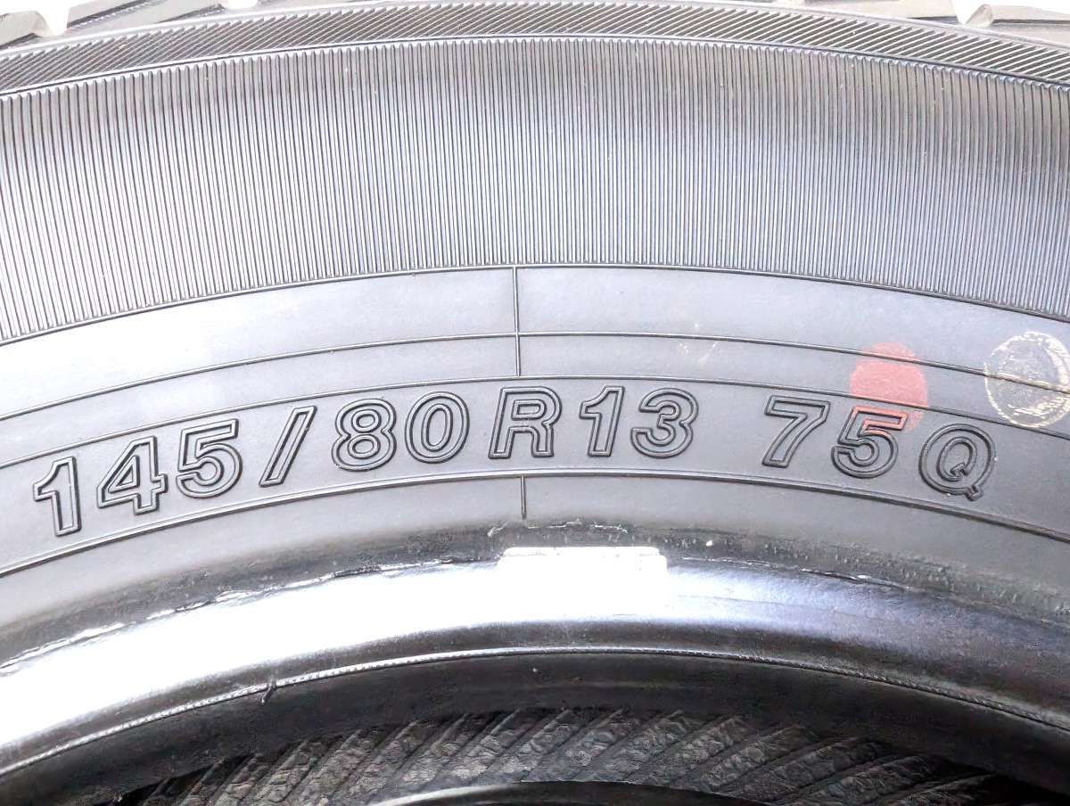 145/80R13 イエローハット PRACTIVA ICE BP02 中古タイヤ スタッドレス