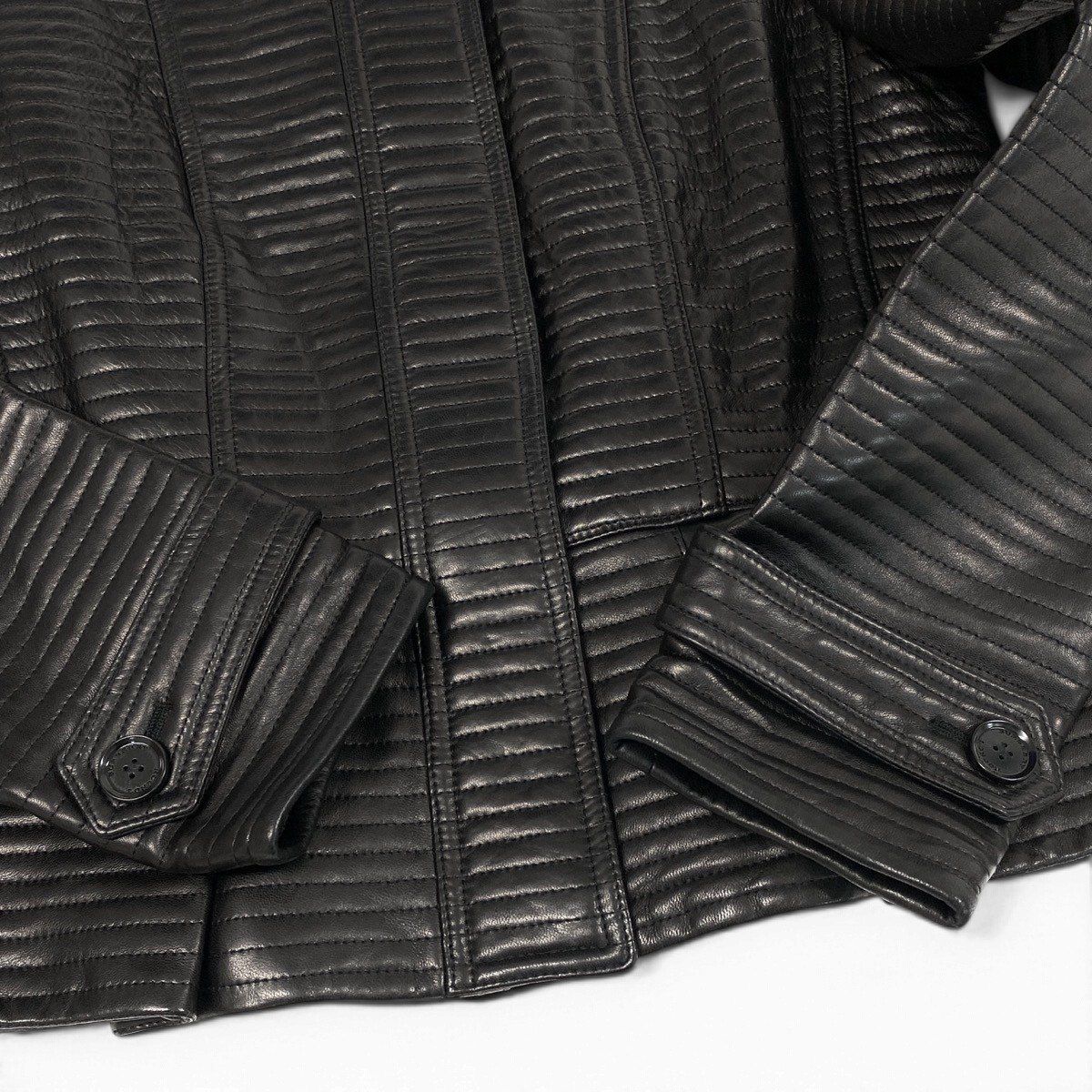 j9 【新品保管品】BURBERRY LONDON レザージャケット バイカー
