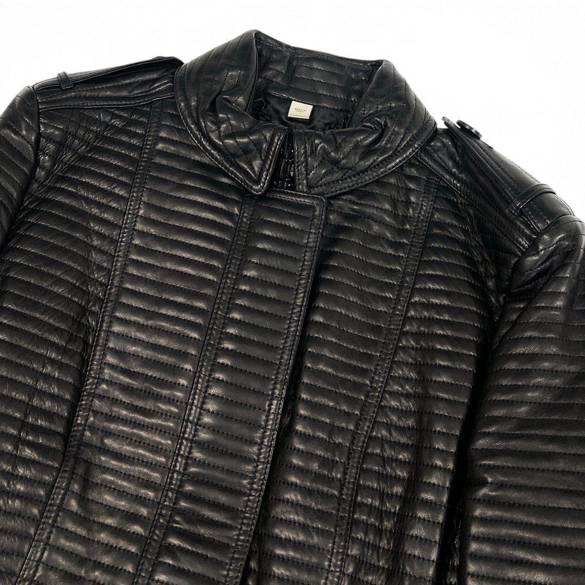 j9 【新品保管品】BURBERRY LONDON レザージャケット バイカー