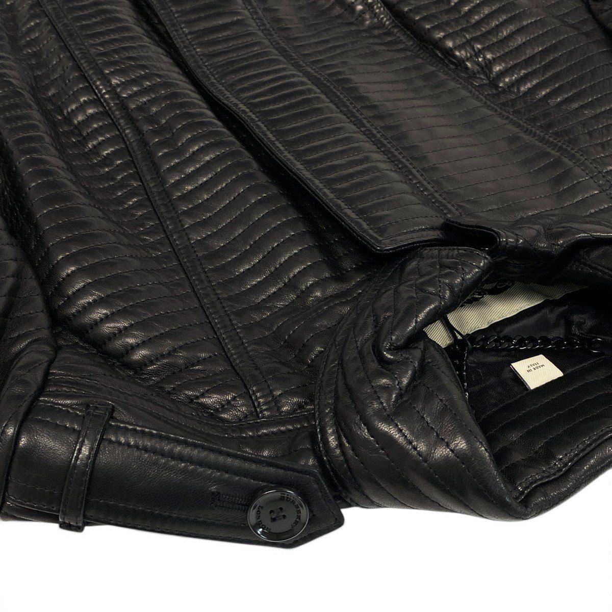 j9 【新品保管品】BURBERRY LONDON レザージャケット バイカー