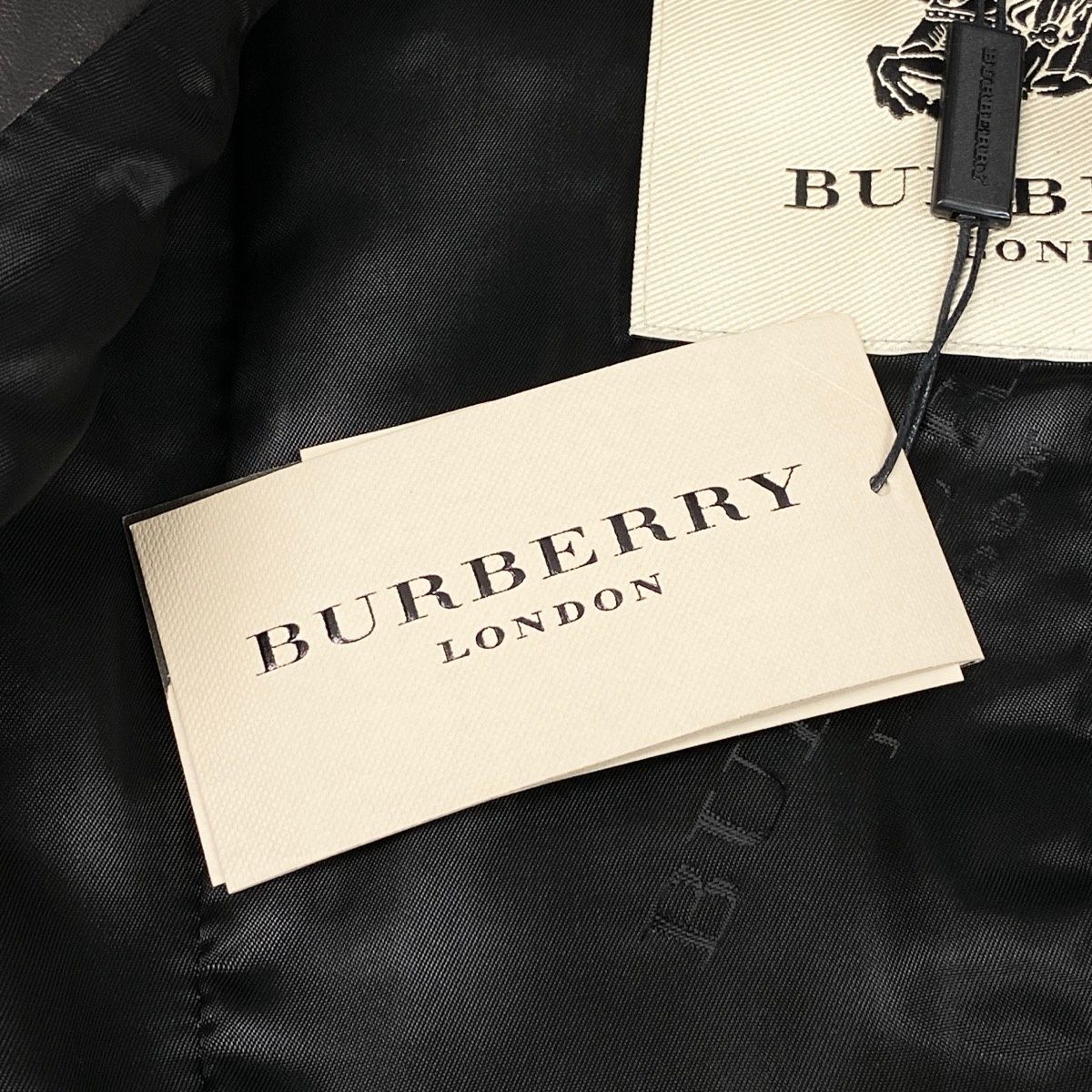 j9 【新品保管品】BURBERRY LONDON レザージャケット バイカー