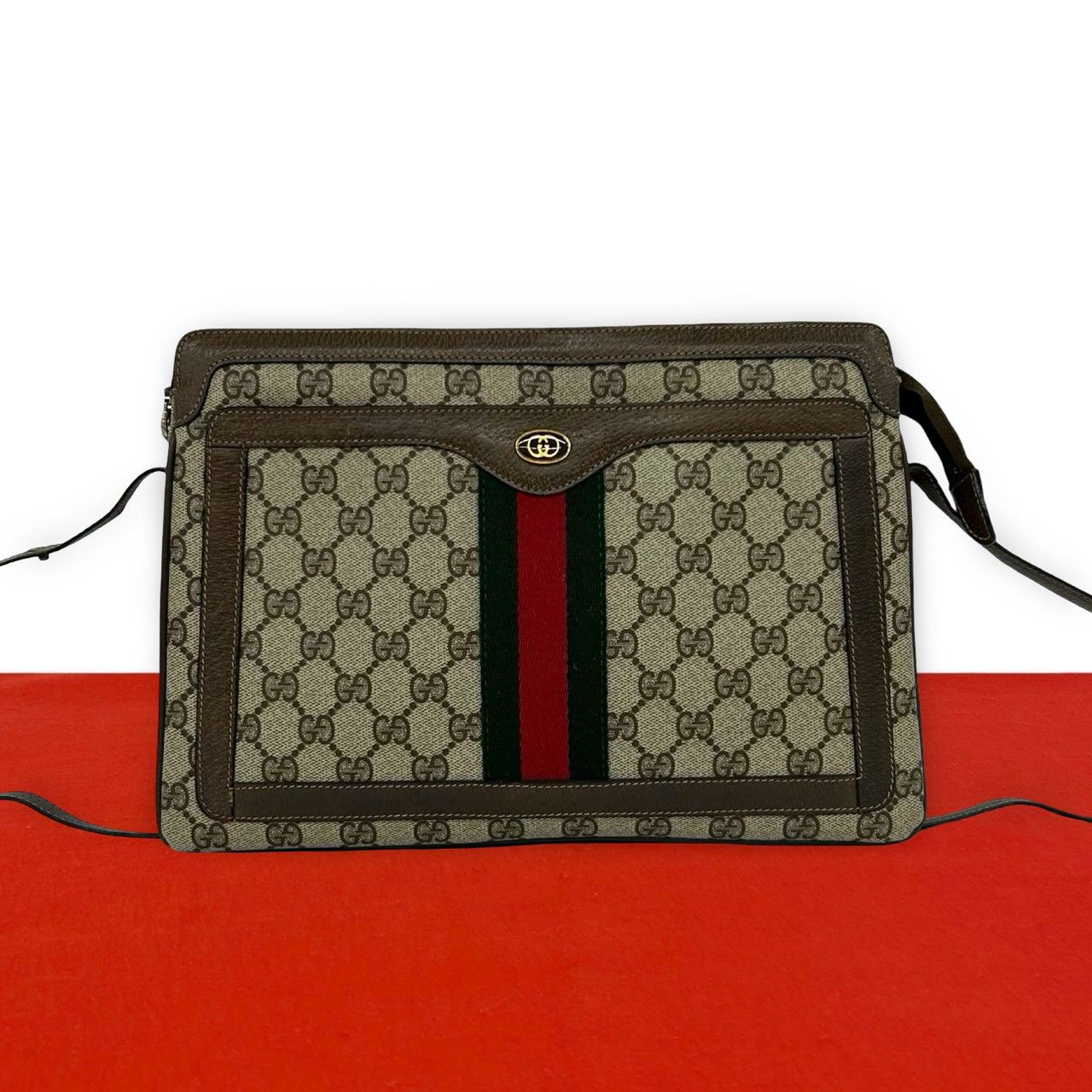 極 美品 GUCCI グッチ オールドグッチ ヴィンテージ シェリーライン GG