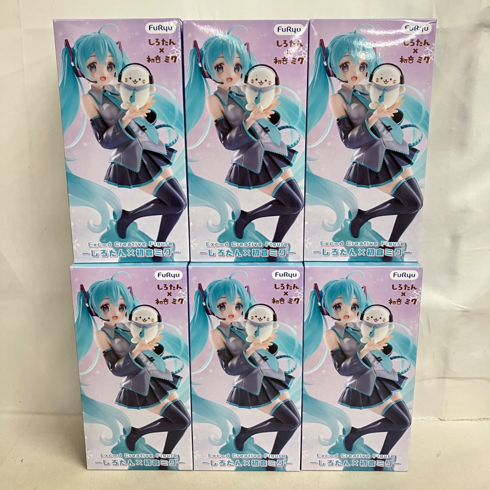 未開封 しろたん×初音ミク Exc∞d Creative フィギュア 6個セット