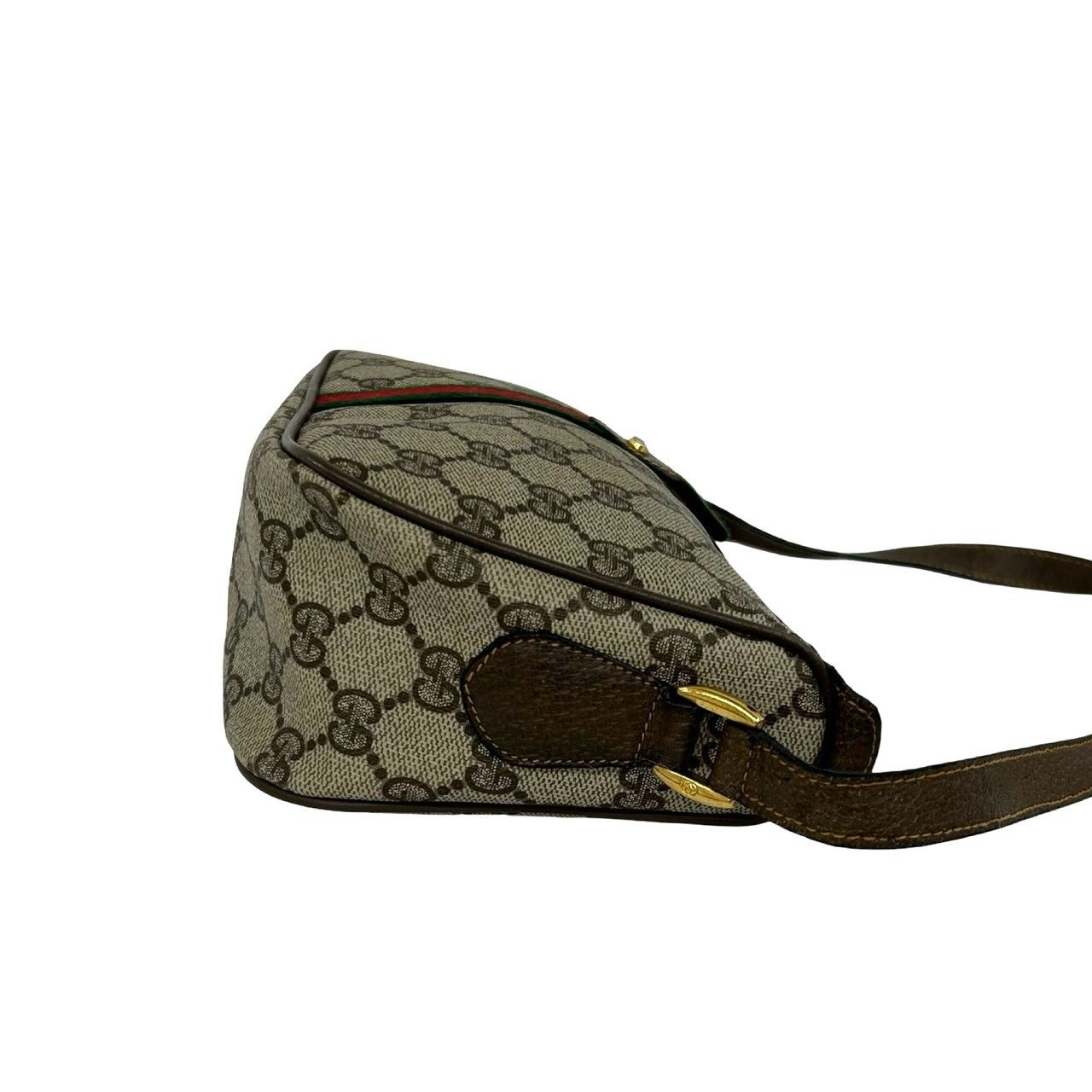 極 美品 GUCCI グッチ シェリーライン GG 柄 レザー 本革 ショルダー
