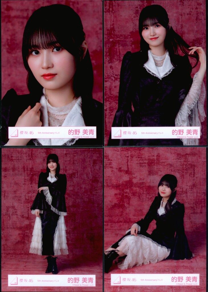 櫻坂46 5th YEAR ANNIVERSARY LIVE 的野美青 5th Anniversary ドレス