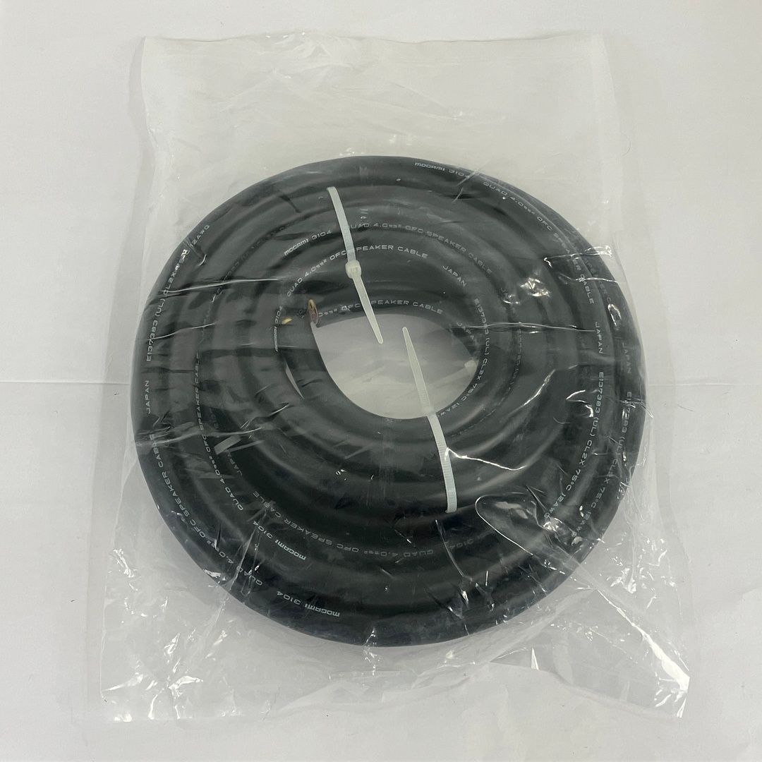 MOGAMI 3104 QUAD 4.0mm スピーカー ケーブル オーディオ 音響 モガミ 未使用 Y11752036