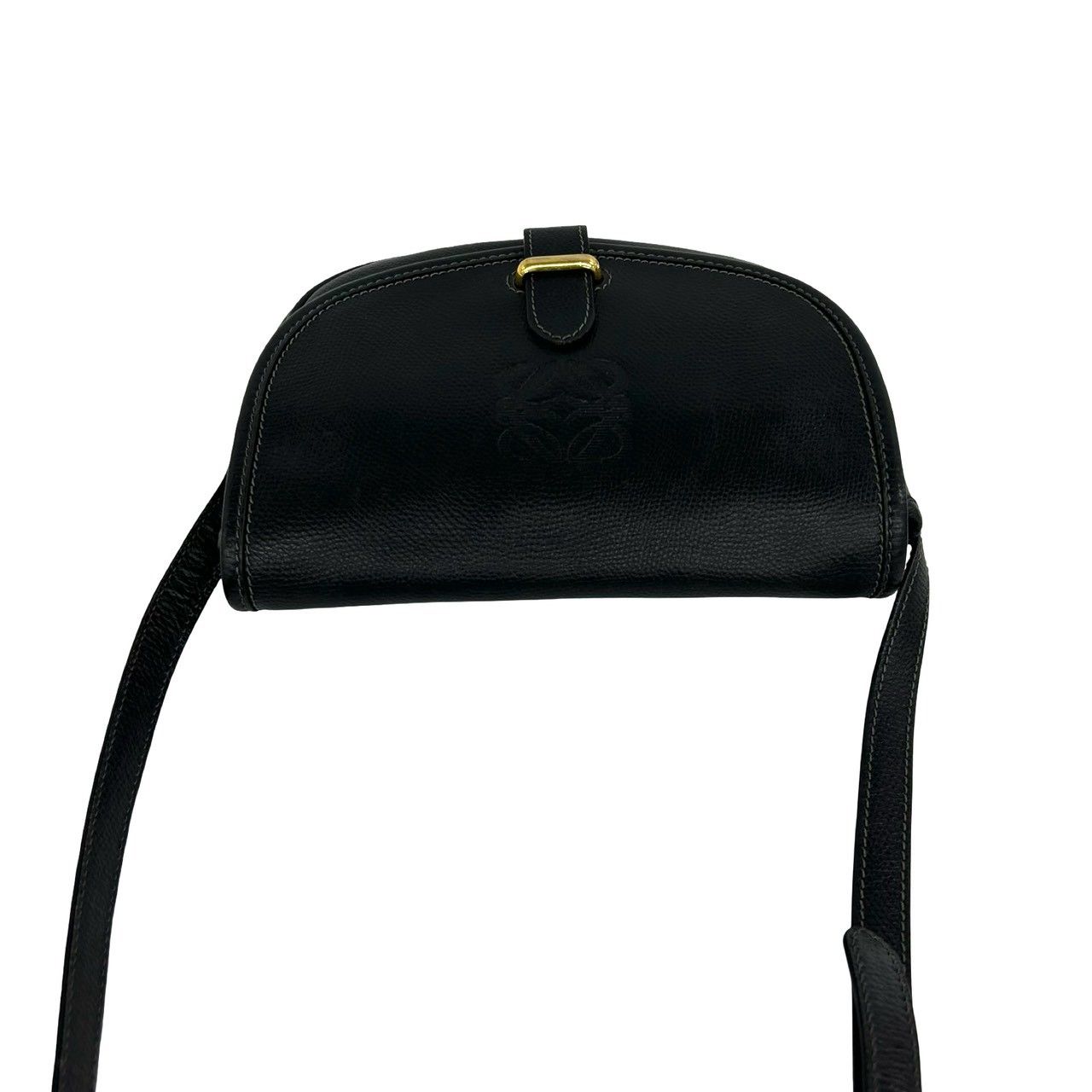 極 美品 LOEWE ロエベ ヴィンテージ アナグラム ロゴ レザー 本革
