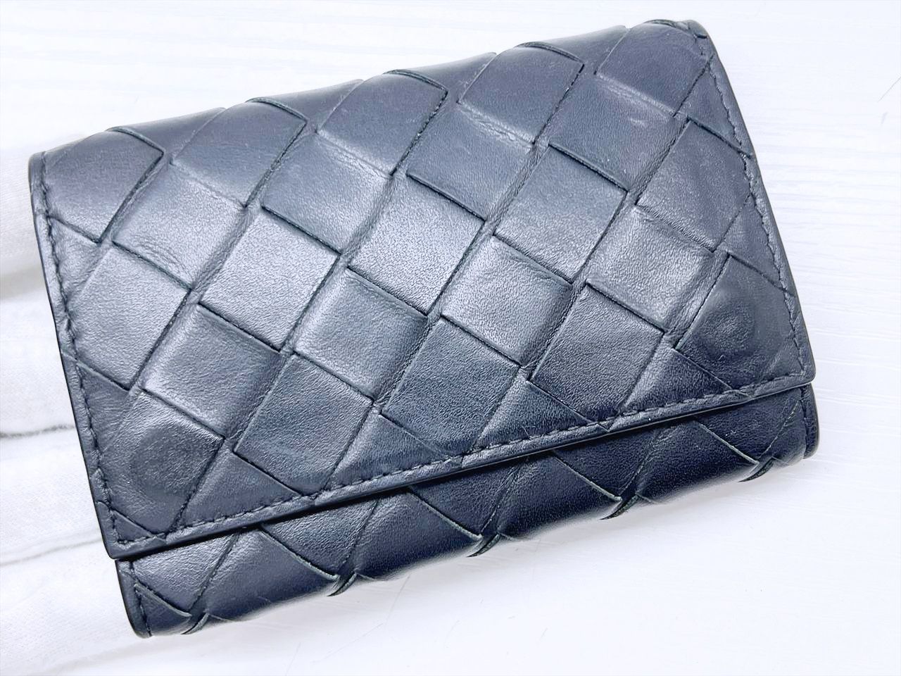 Bottega Veneta ボッテガヴェネタ イントレチャート レザー キーケース