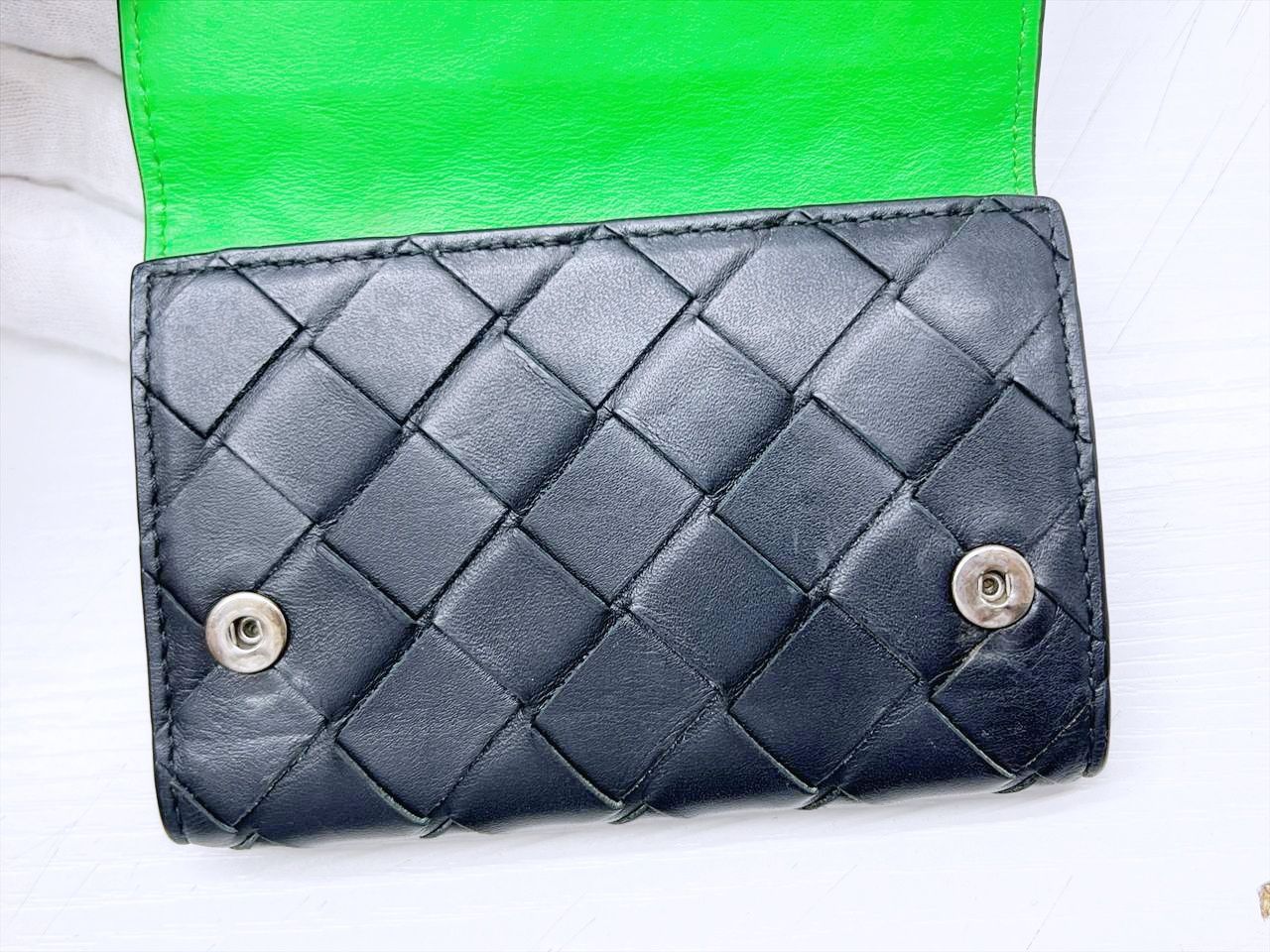 Bottega Veneta ボッテガヴェネタ イントレチャート レザー キーケース