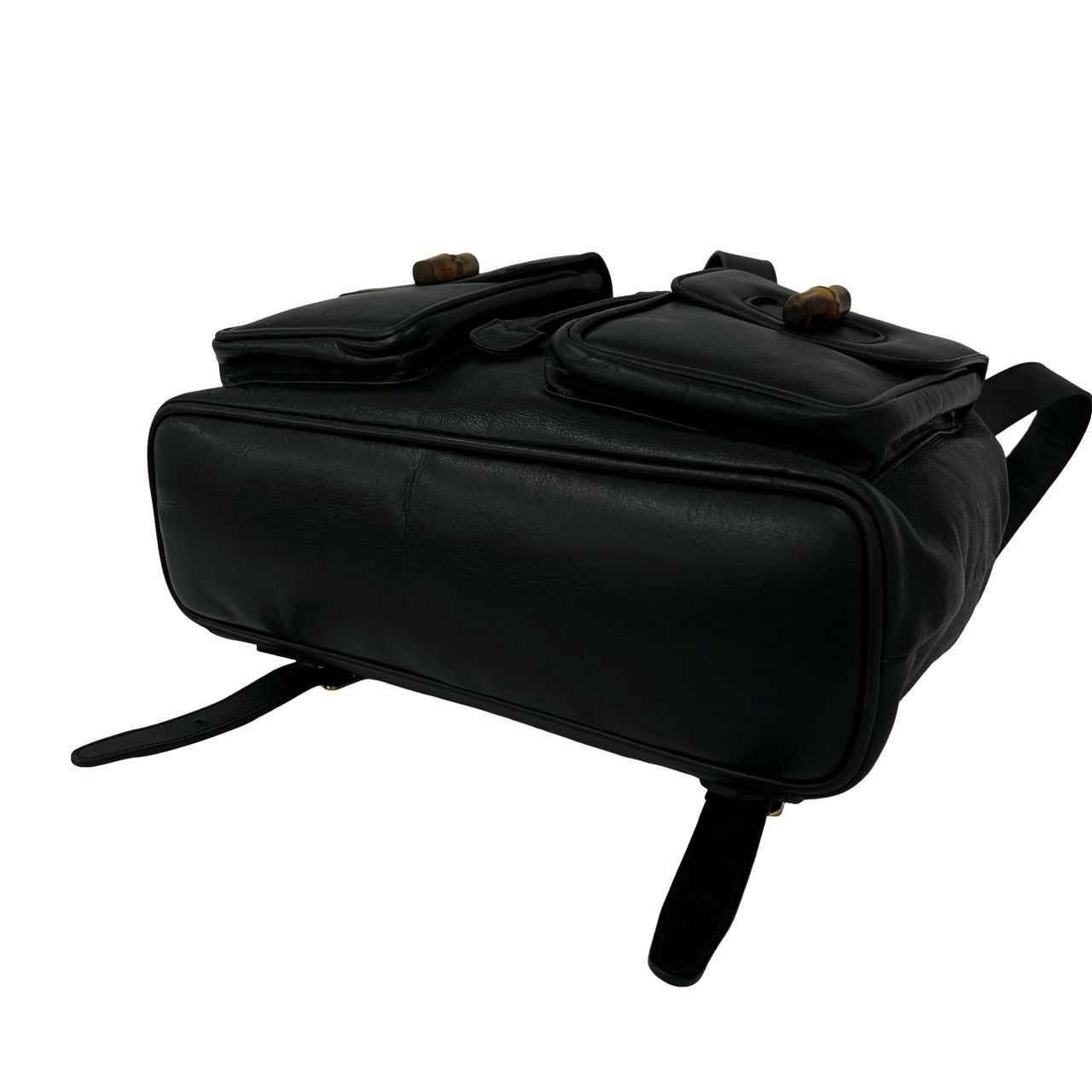 極 美品 GUCCI グッチ オールドグッチ ヴィンテージ バンブー レザー