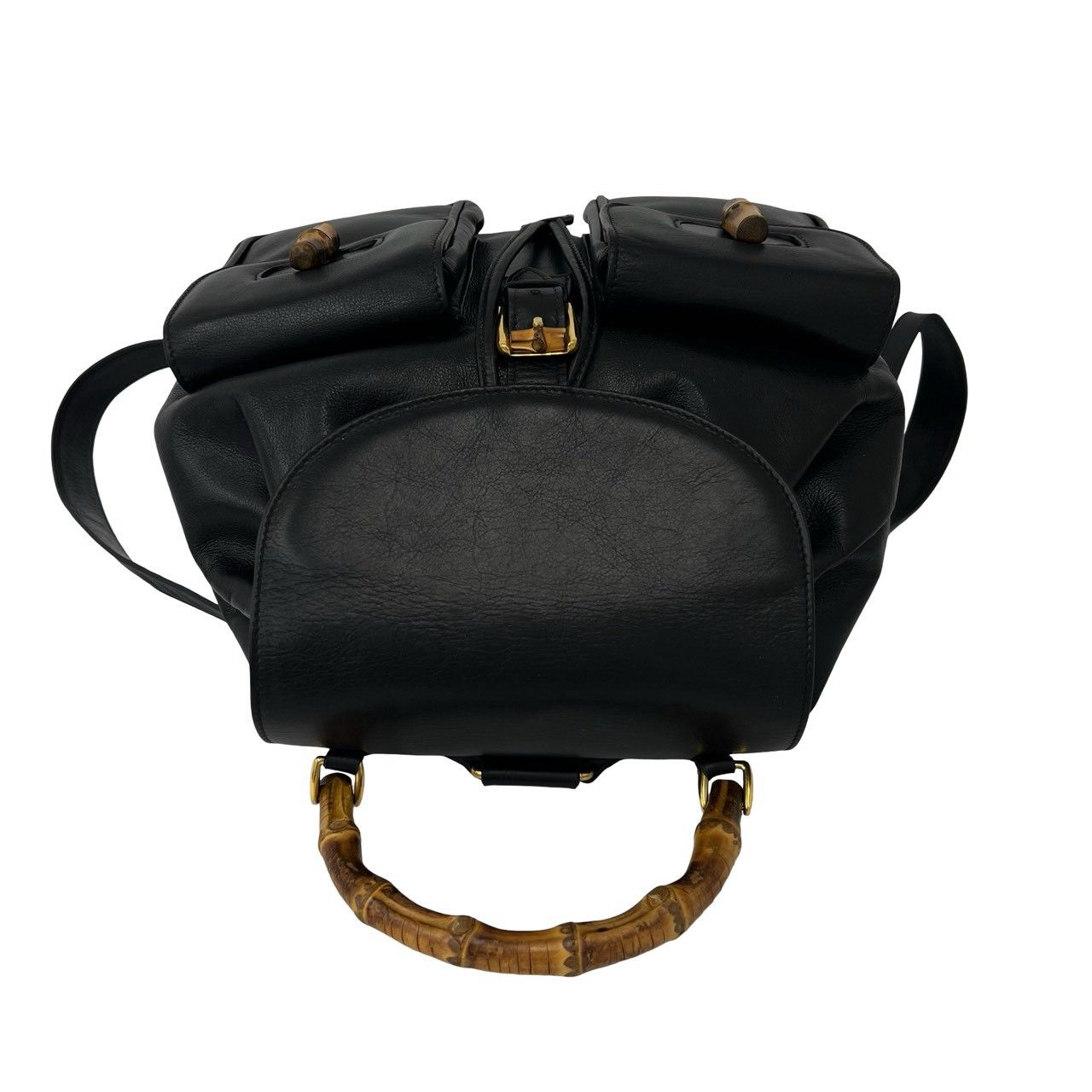 極 美品 GUCCI グッチ オールドグッチ ヴィンテージ バンブー レザー