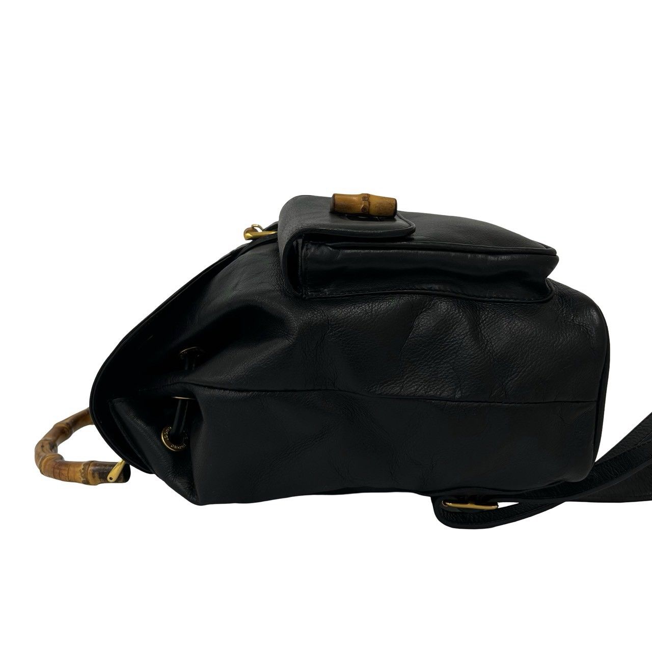 極 美品 GUCCI グッチ オールドグッチ ヴィンテージ バンブー レザー