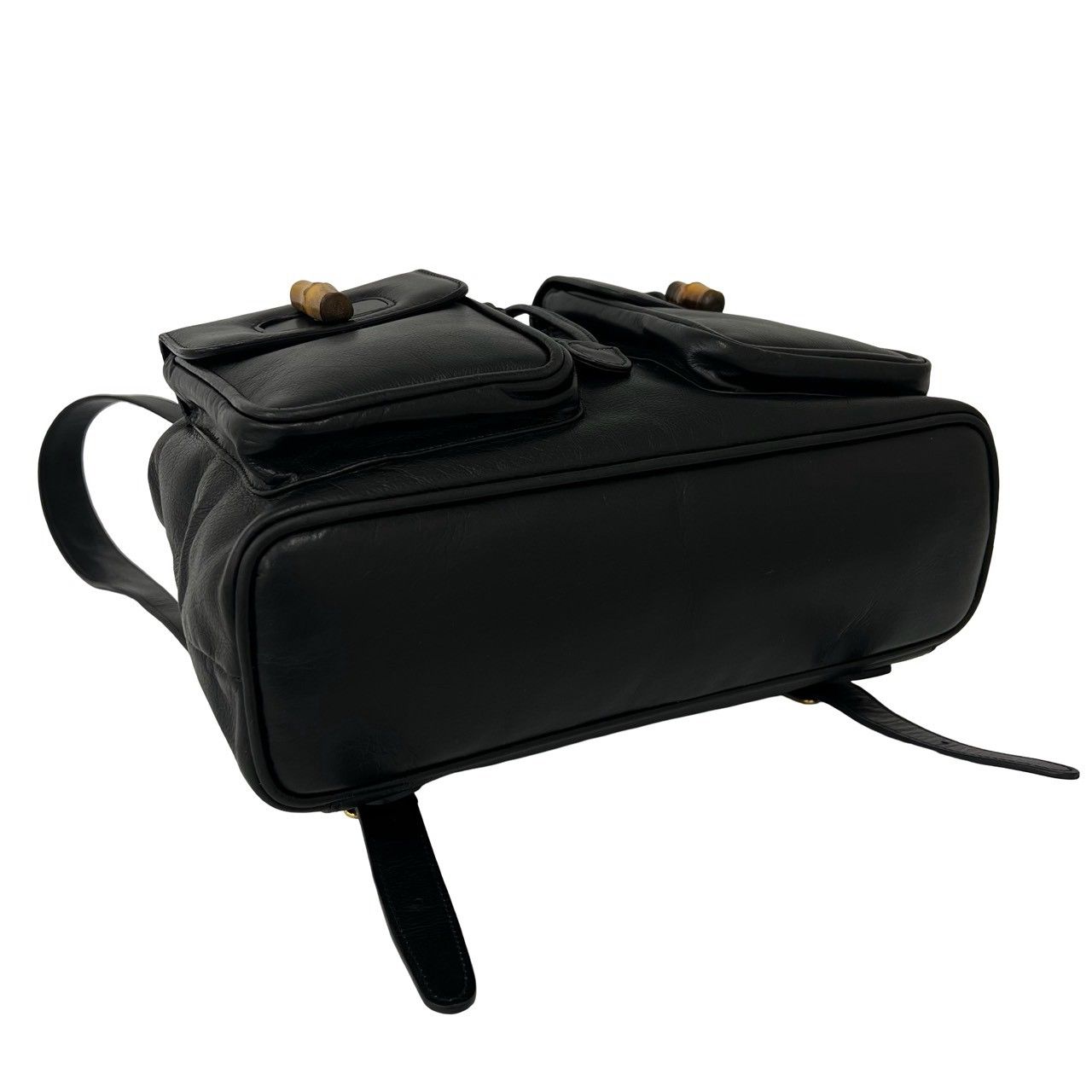 極 美品 GUCCI グッチ オールドグッチ ヴィンテージ バンブー レザー