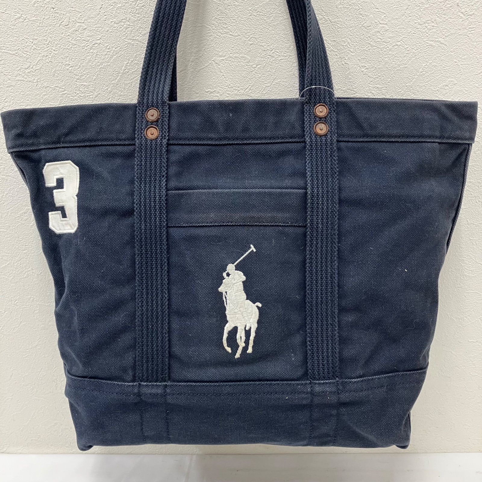 Y9349 POLO RALPH LAUREN ポロラルフローレン トートバッグ ネイビー