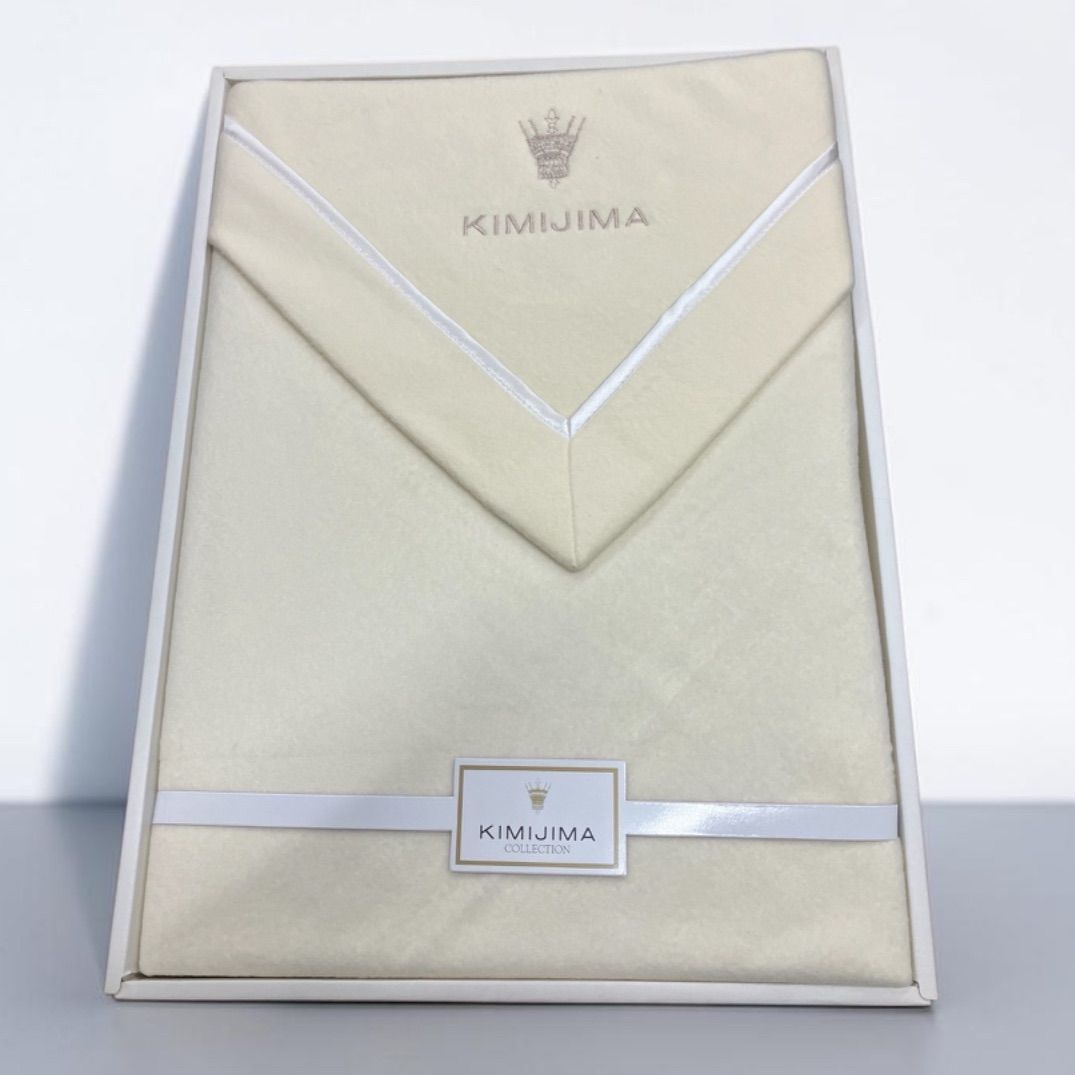 新品！キミジマ綿毛布 未使用 綿毛布 キミジマ KIMIJIMA COLLECTION 綿 100% 140cm × 200cm