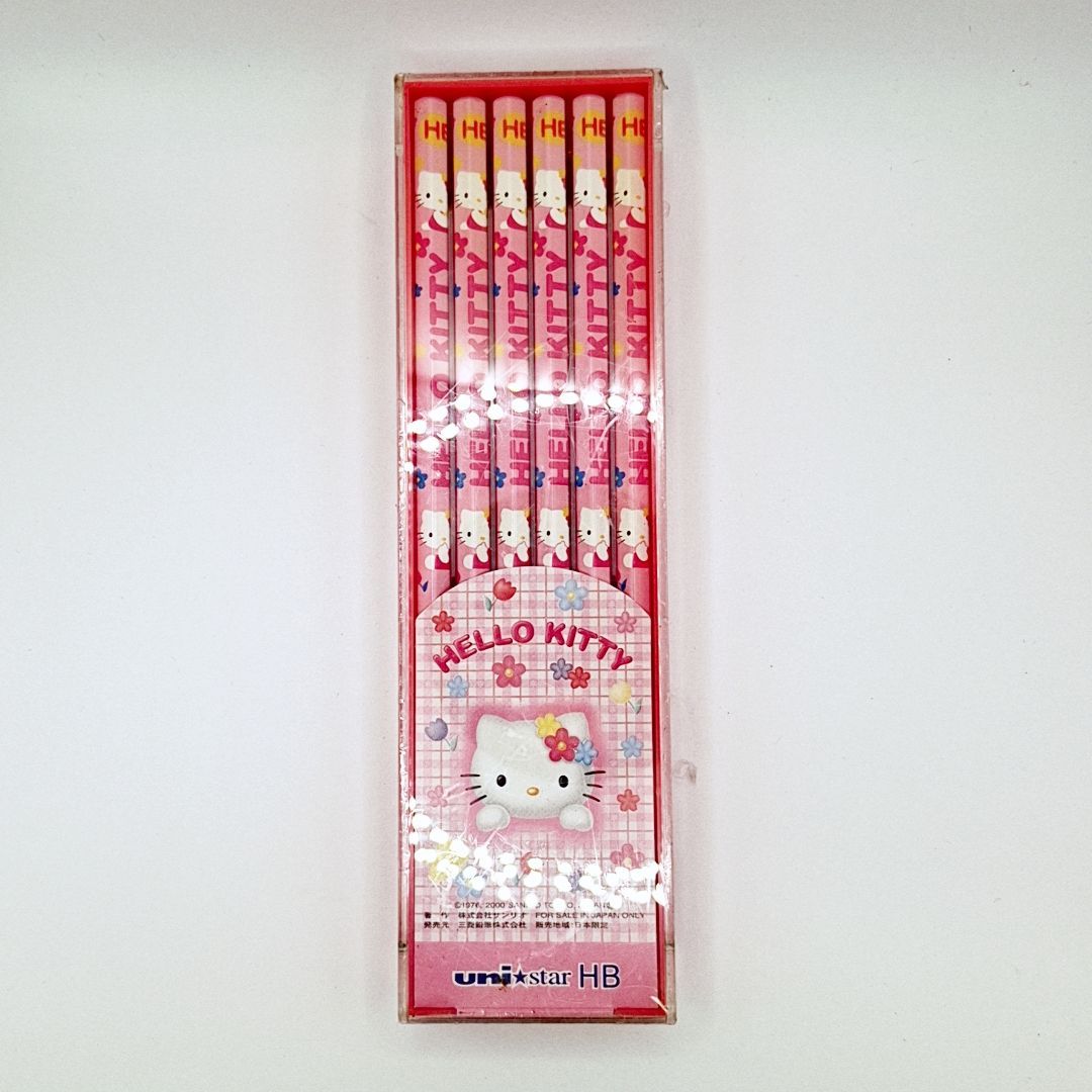 未使用☆平成レトロ ハローキティ えんぴつ 鉛筆 カラ―ぺン テープ