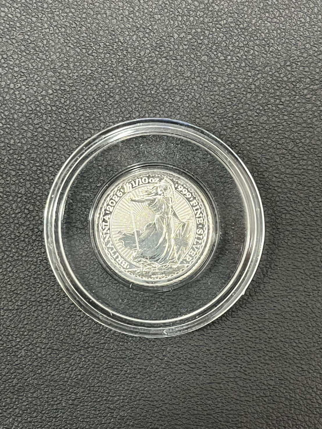 2026年 イギリス ブリタニア銀貨 1/10オンス 純銀999 保証書付き