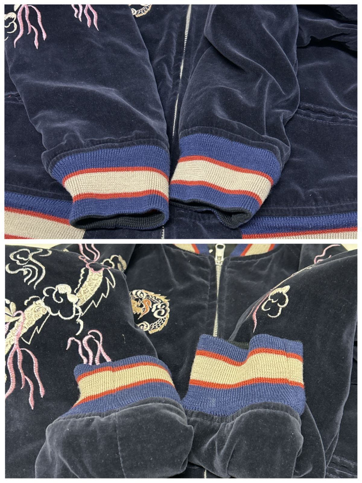 浜館75-1001] [店舗併売品] HOUSTON ヒューストン ベロア・サテン
