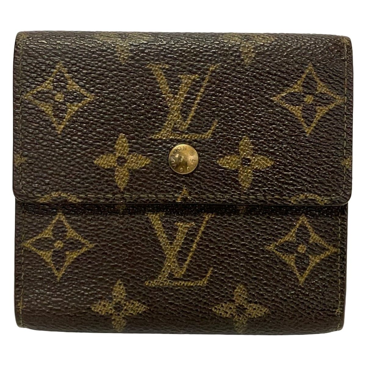 LOUIS VUITTON(ルイヴィトン) Wホック財布 モノグラム ポルトモネビエカルトクレディ M61652 - レザー