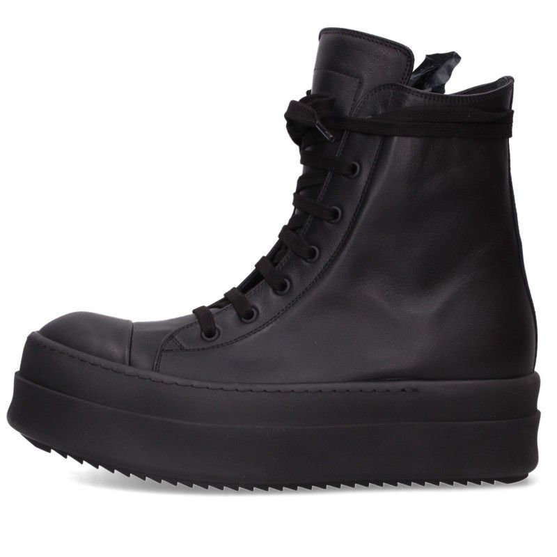 リックオウエンス MEGA BUMPER SNEAKERS メガバンパーレザーハイカットスニーカー メンズ 40