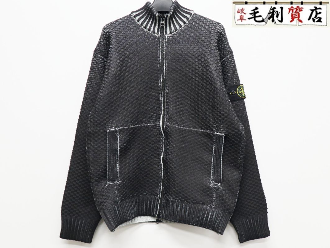 STONE ISLAND ストーンアイランド 昇華プリント入り ジップアップ ジャンパー K2S155100081 ブラック サイズM 美品 トップス