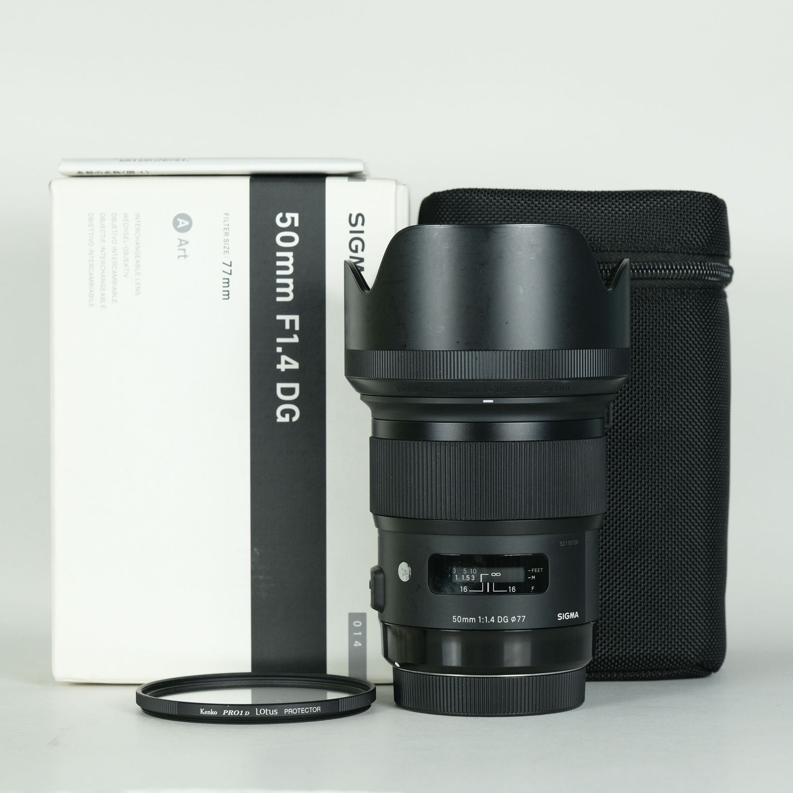 並品 | フィルター付] SIGMA 50mm F1.4 DG HSM｜Art [キヤノン用