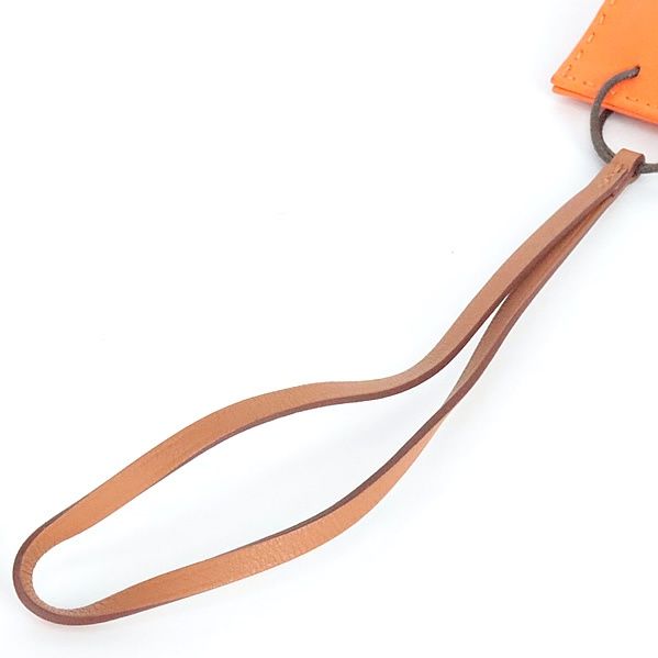 【広尾店】エルメス HERMES サックオランジュ バッグチャーム ショッパーモチーフ オレンジ Y刻印(2020年) 【20281】